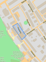 Fragment mapy poznania z ul. Dożynkową i Owsianą.