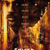 Kolorowy plakat. Dwie twarze mężczyzn, starszego i młodszego, wycięte i ustawione obok siebie. Wokół nich złoto-brązowe kolory