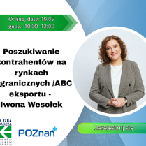 Grafika promująca wydarzenie - Poszukiwanie kontrahentów na rynkach zagranicznych - ABC eksportu