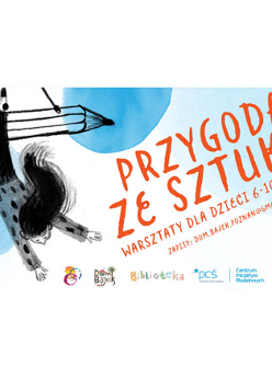 "Przygoda ze sztuką. Warsztaty dla dzieci 6-10 lat." Ołówek i dziewczynka.