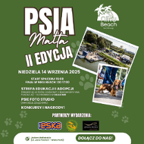 Informacje o spacerze z psami nad jeziorem Maltańskim.