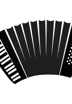 Rysunek akordeonu (uproszczony).