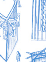 rysunek niebieski na białym tle