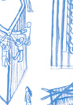 rysunek niebieski na białym tle