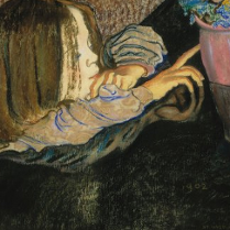 S. Wyspiański, Dziewczynka przy wazonie, 1902, wł. Fundacji im. Raczyńskich