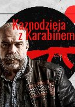 Plakat, który reklamuje spotkanie z Sam Childers. Pośrodku zdjęcie mężczyzny, za nim czarne koło z czerwonymi kołami po bokach. Napisy, które informują o wydarzeniu.