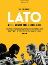 Żółty plakat filmowy. Na dole czarno-białe wycięte sylwetki bohaterów filmu.