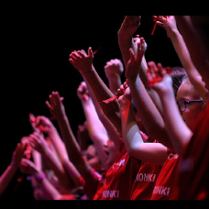 Skowroneczki podczas koncertu