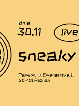 Informacje o koncercie zespołu sneaky jesus.