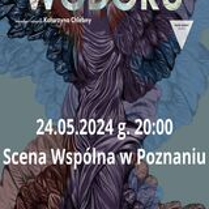 Plakat informujący o spektaklu pod tytułem Kruchość wodoru Demarczyk.