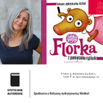 Zdjęcie autorki i okladki ksiązki o Florce
