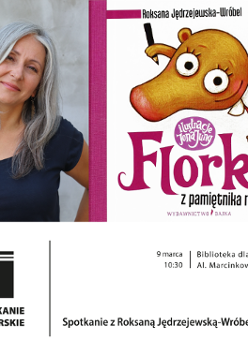 Zdjęcie autorki i okladki ksiązki o Florce