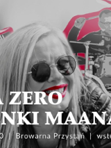 Plakat zespołu Mannam, grafika artystów podczas konceru.