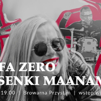 Plakat zespołu Mannam, grafika artystów podczas konceru.