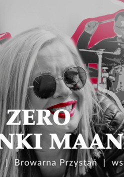 Plakat zespołu Mannam, grafika artystów podczas konceru.