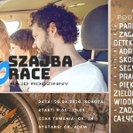 Plakat reklamujący ze zdjęciem trzyosobowej rodziny, na dole i z prawej stronyt zawarte informacje.