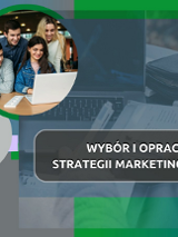 Zdjęcie prezentuje szkolenie z wyboru i opracowania strategii marketingowej online. Widać na nim kilka osób, patrzących razem na ekran laptopa.