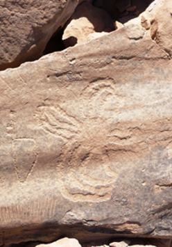 rysunki na kamieniach