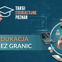 Napis o treści targi edukacyjne 2025, obok rysunek młodego chłopaka.