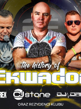 Trzech DJów imprezy o nazwie The history of Ekwador.