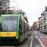 tramwaj na ul. Święty Marcin