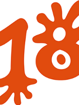 Stylizowana liczba numer 18.