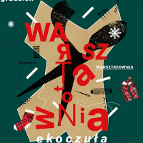 Plakat o warsztatach w CK ZAMEK.