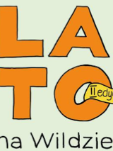 Rysunkowy, kolorowy napis o treści Lato na Wildzie.