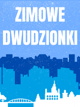 Grafika z panoramą miasta i napisem "Weekend w Poznaniu"