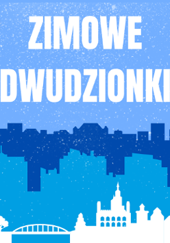 Grafika z panoramą miasta i napisem "Weekend w Poznaniu"