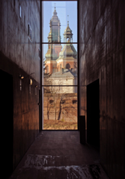 widok Katedry z perspektywy Bramy Poznania