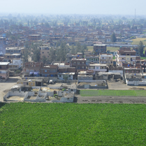 widok wioski z lotu ptaka