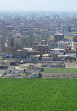 widok wioski z lotu ptaka