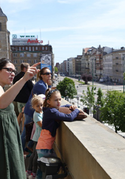 widok z zamkowego balkonu