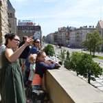 widok z zamkowego balkonu