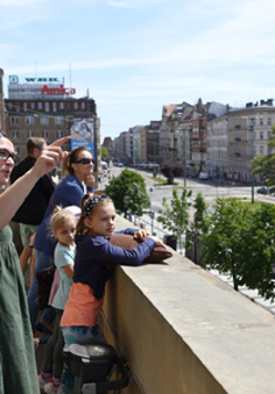 widok z zamkowego balkonu