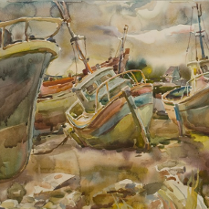 Wystawa akwareli Jurija Sulimowa poświęconych Bretanii