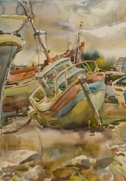 Wystawa akwareli Jurija Sulimowa poświęconych Bretanii