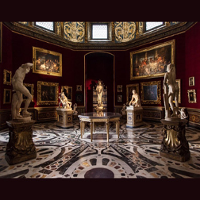 Wnętrze Galerii Uffizi