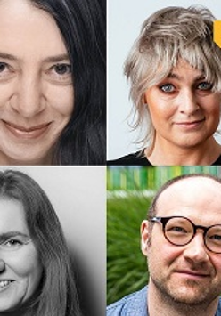 Justyna Dąbrowska, Małgorzata Halber, Karolina Lewestam i Grzegorz Ptaszek na zdjęciu.