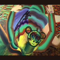 Jeden z obrazów Małgorzaty Wielek-Mandreli.