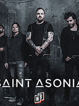 Zdjęcie członków zespołu i nazwa "Saint Asonia".