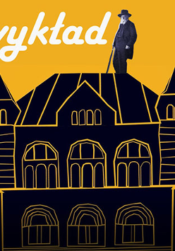 obrazek przedstawiający mężczyznę stojącego na dachu zamku