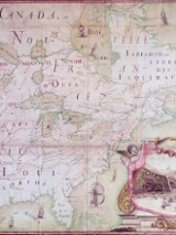 mapa dawnych fracuskich kolonii na terenie USA