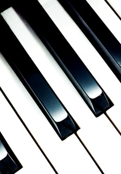 Na zdjęciu klawiatura fortepianu.