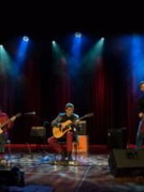 Na zdjęciu członkowie zespołu podczas koncertu.