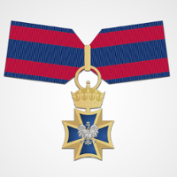 Na zdjęciu Order Krzyża Wojskowego.