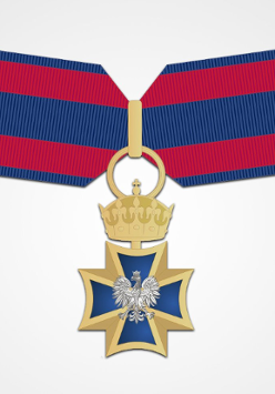 Na zdjęciu Order Krzyża Wojskowego.