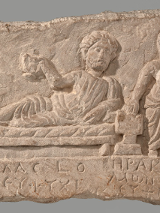 Fotografia Stela grobowa Melasa i Heraklammona: Archiwum zdjęć Muzeum Narodowego w Warszawie.