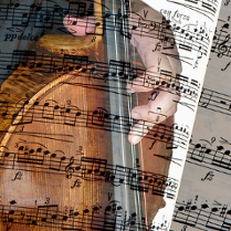 Zdjęcie zeszytu z nutami.